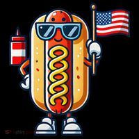 Hotdog Sunglasses American Flag Coffee Mug thumb 5
