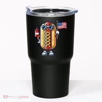 Hotdog Sunglasses American Flag Tumbler thumb 0
