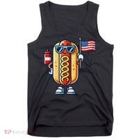 Hotdog Sunglasses American Flag Tank Top thumb 0