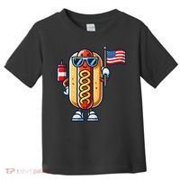 Hotdog Sunglasses American Flag Toddler T-Shirt thumb 0