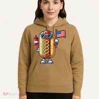 Hotdog Sunglasses American Flag Hoodie thumb 5