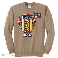 Hotdog Sunglasses American Flag Sweatshirt thumb 0