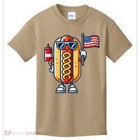 Hotdog Sunglasses American Flag Kids T-Shirt thumb 0