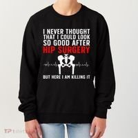 Hip Surgery Art For Wo Hip Replacet Recovering Women's Sweatshirt thumb 0