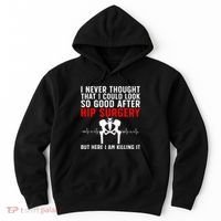 Hip Surgery Art For Wo Hip Replacet Recovering Hoodie thumb 0