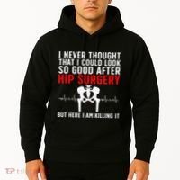Hip Surgery Art For Wo Hip Replacet Recovering Hoodie thumb 2