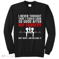 Hip Surgery Art For Wo Hip Replacet Recovering Sweatshirt thumb 0