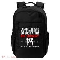 Hip Surgery Art For Wo Hip Replacet Recovering Backpack thumb 0
