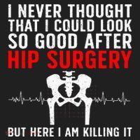 Hip Surgery Art For Wo Hip Replacet Recovering Hat thumb 2