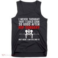 Hip Surgery Art For Wo Hip Replacet Recovering Tank Top thumb 0