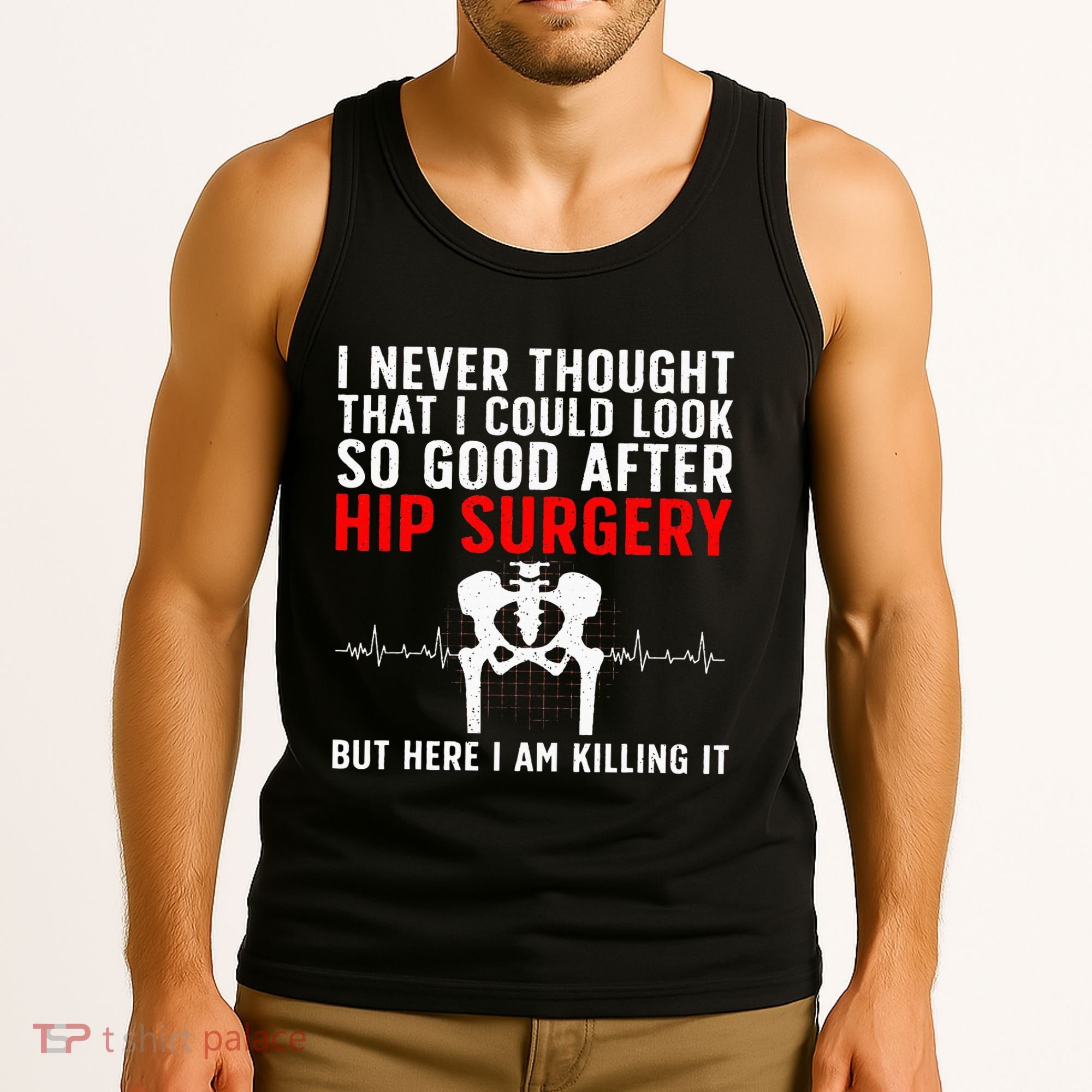 Hip Surgery Art For Wo Hip Replacet Recovering Tank Top