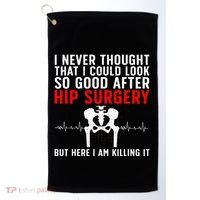 Hip Surgery Art For Wo Hip Replacet Recovering Golf Towel thumb 0