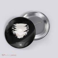 Hoa Season Autumn Fall Mist Trendy Graphic Button thumb 0