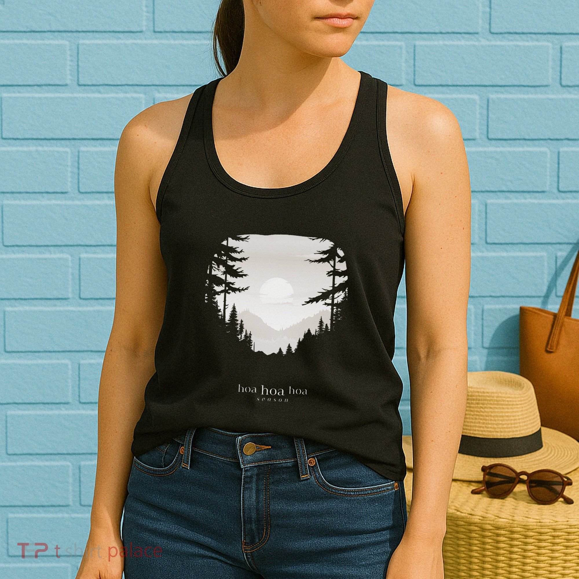 Hoa Season Autumn Fall Mist Trendy Graphic Women's Tank Top