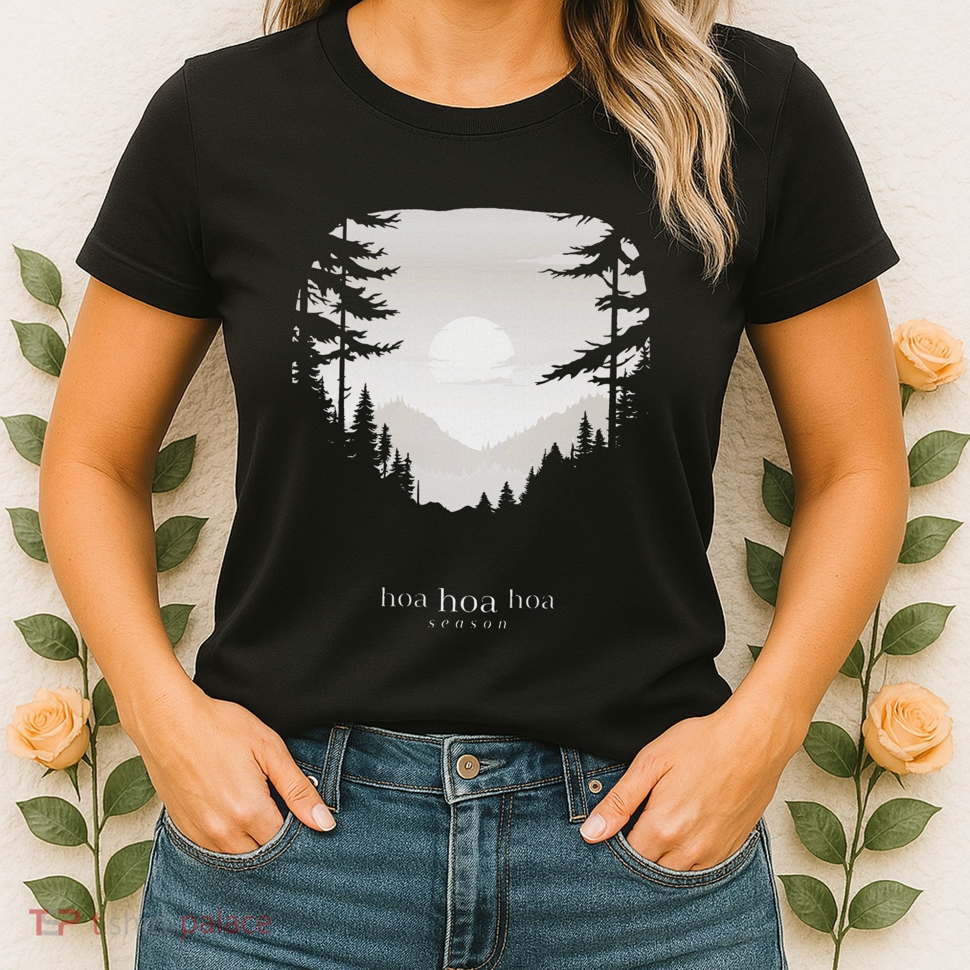Hoa Season Autumn Fall Mist Trendy Graphic Women's T-Shirt