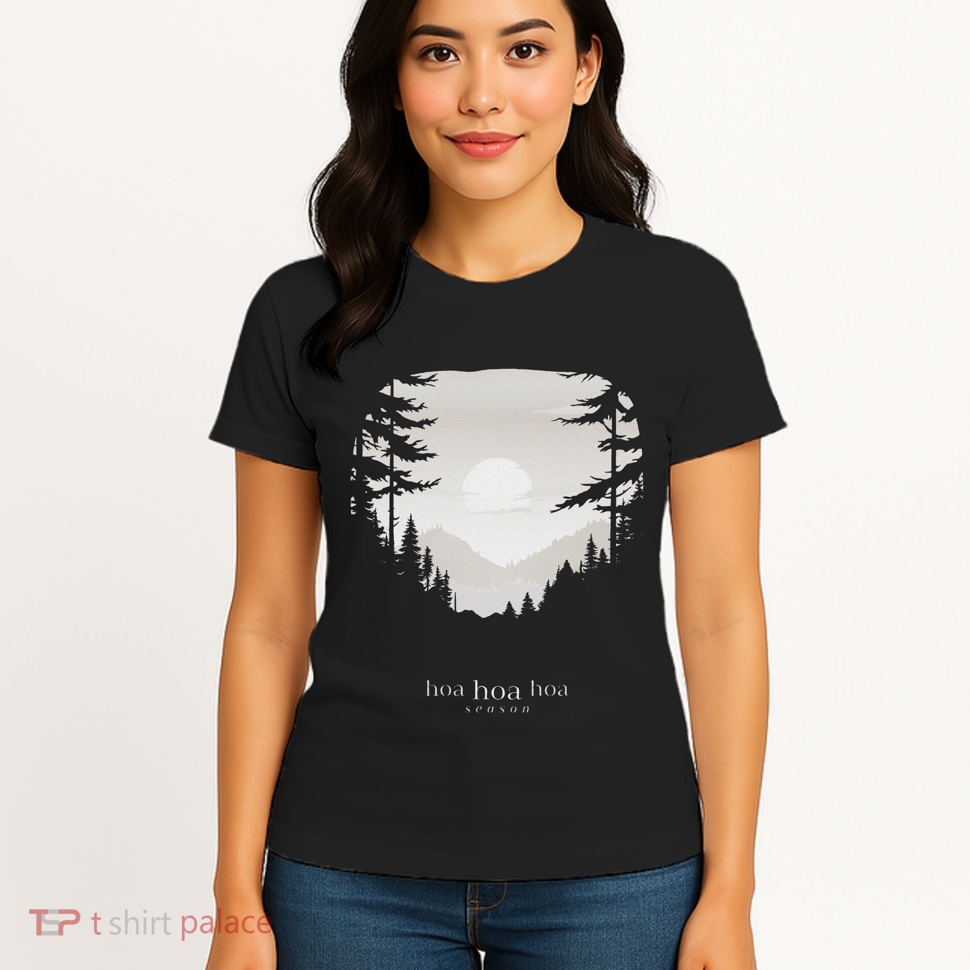 Hoa Season Autumn Fall Mist Trendy Graphic Women's T-Shirt