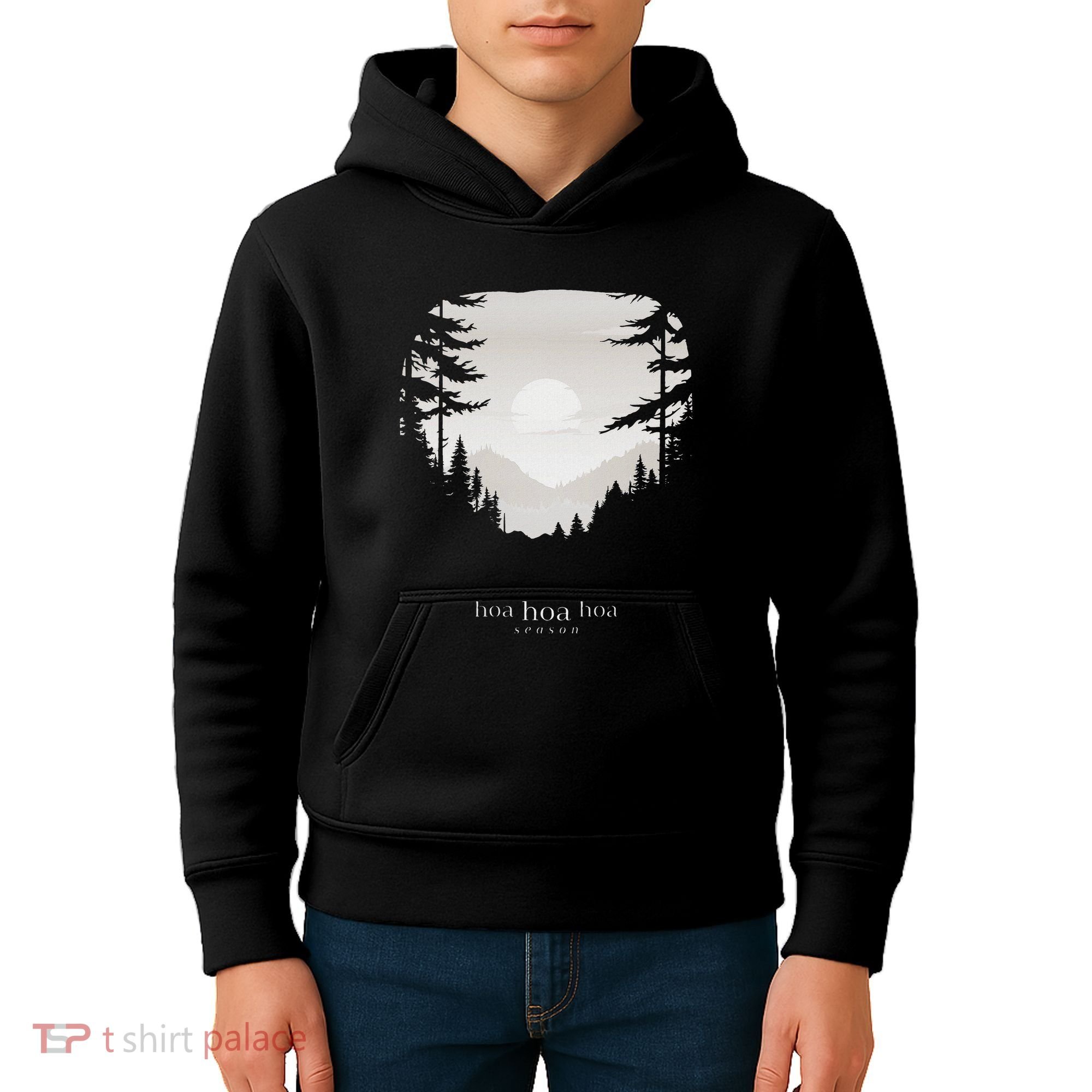 Hoa Season Autumn Fall Mist Trendy Graphic Kids Hoodie
