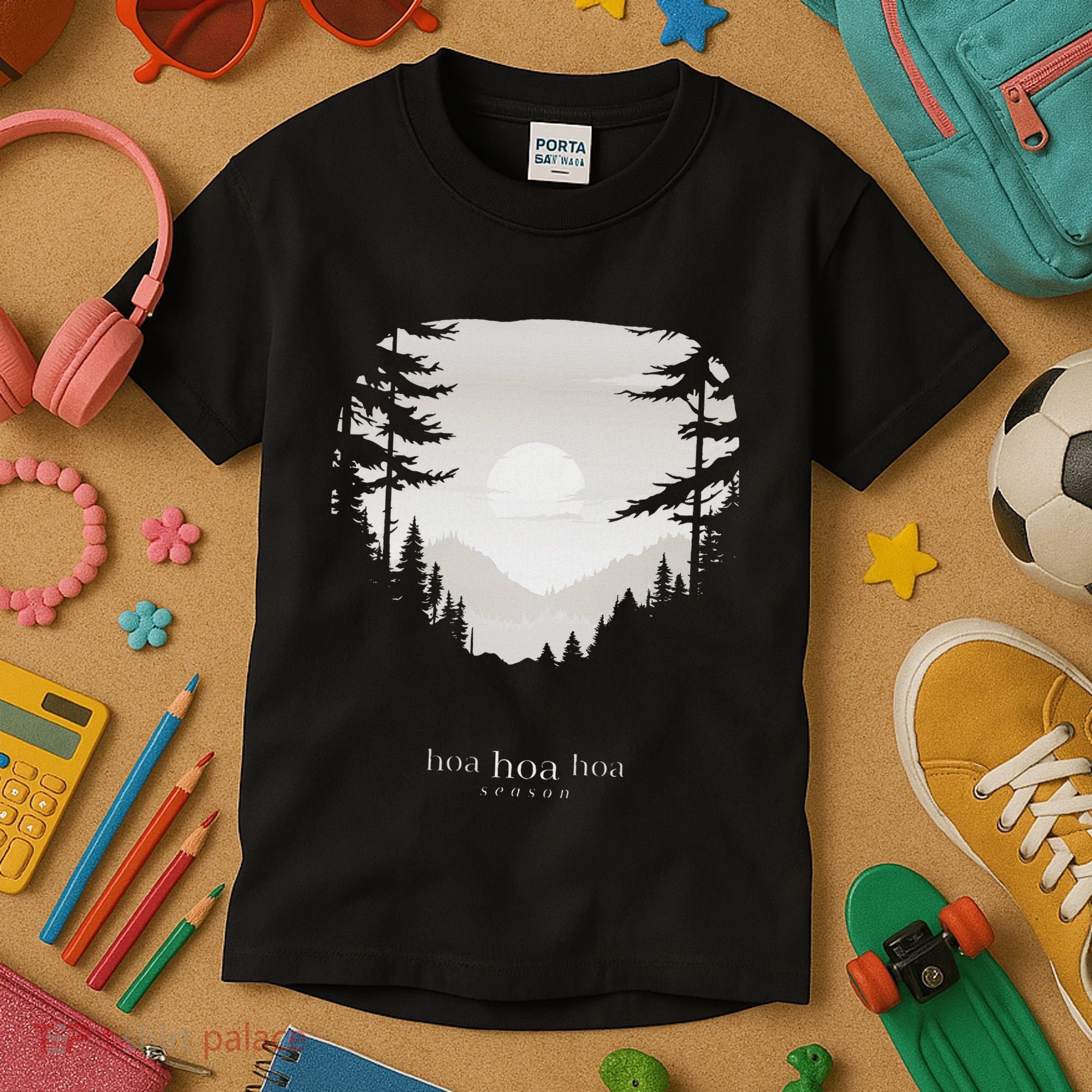 Hoa Season Autumn Fall Mist Trendy Graphic Kids T-Shirt