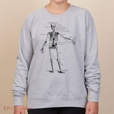 Human Skeleton Anatomy Drawing Diagram Women's Sweatshirt