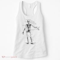 Human Skeleton Anatomy Drawing Diagram Women's Tank Top thumb 0