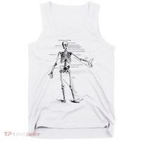 Human Skeleton Anatomy Drawing Diagram Tank Top thumb 0