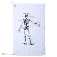 Human Skeleton Anatomy Drawing Diagram Golf Towel thumb 0