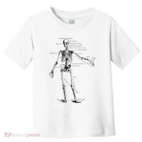 Human Skeleton Anatomy Drawing Diagram Toddler T-Shirt thumb 0
