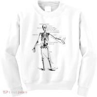 Human Skeleton Anatomy Drawing Diagram Kids Sweatshirt thumb 0