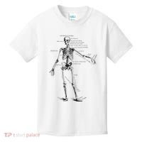 Human Skeleton Anatomy Drawing Diagram Kids T-Shirt thumb 0