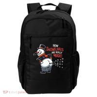 How Snowflakes Are Really Made Christmas Funny Snow Funny Gift Backpack thumb 0