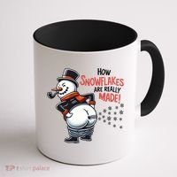 How Snowflakes Are Really Made Christmas Funny Snow Funny Gift Coffee Mug thumb 1