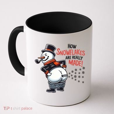 How Snowflakes Are Really Made Christmas Funny Snow Funny Gift Coffee Mug
