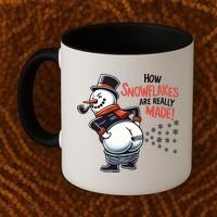 How Snowflakes Are Really Made Christmas Funny Snow Funny Gift Coffee Mug thumb 2