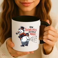 How Snowflakes Are Really Made Christmas Funny Snow Funny Gift Coffee Mug thumb 3