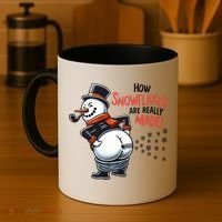 How Snowflakes Are Really Made Christmas Funny Snow Funny Gift Coffee Mug thumb 4