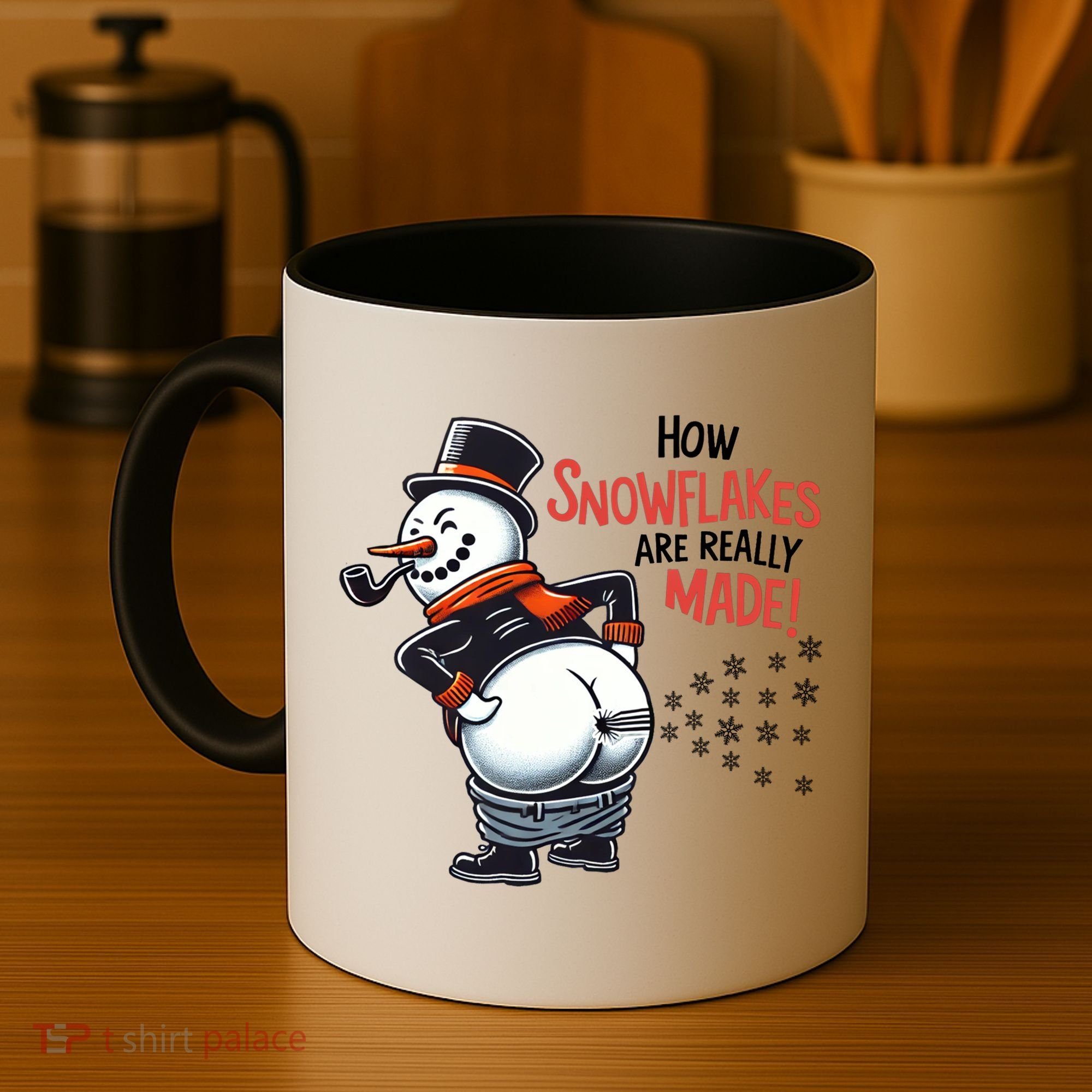 How Snowflakes Are Really Made Christmas Funny Snow Funny Gift Coffee Mug