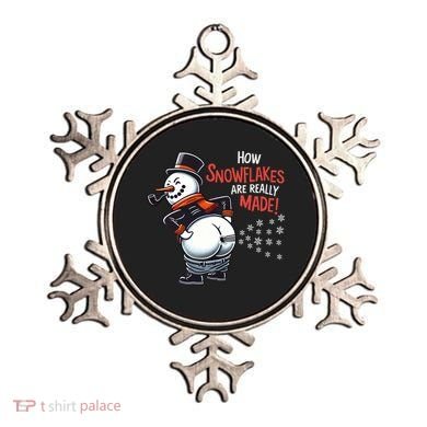 How Snowflakes Are Really Made Christmas Funny Snow Funny Gift Ornament