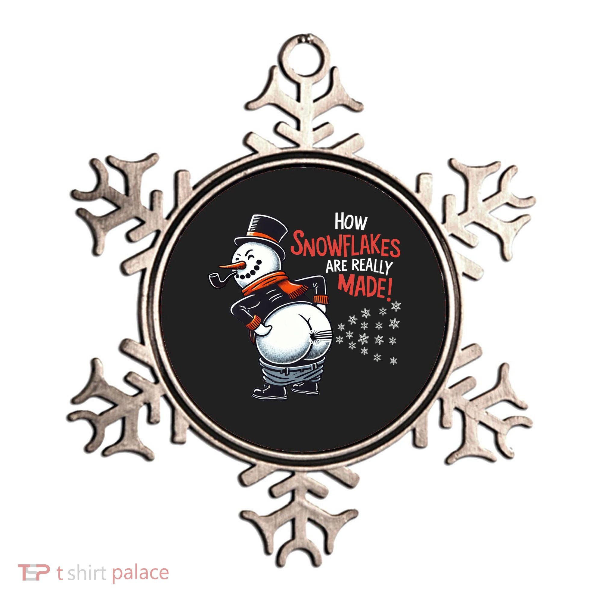 How Snowflakes Are Really Made Christmas Funny Snow Funny Gift Ornament