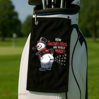 How Snowflakes Are Really Made Christmas Funny Snow Funny Gift Golf Towel thumb 2