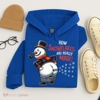 How Snowflakes Are Really Made Christmas Funny Snow Funny Gift Hoodie thumb 4