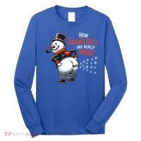 How Snowflakes Are Really Made Christmas Funny Snow Funny Gift Long Sleeve Shirt thumb 0