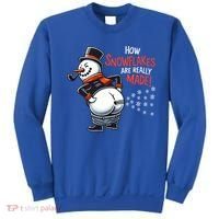 How Snowflakes Are Really Made Christmas Funny Snow Funny Gift Sweatshirt thumb 0
