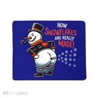 How Snowflakes Are Really Made Christmas Funny Snow Funny Gift Mousepad thumb 0
