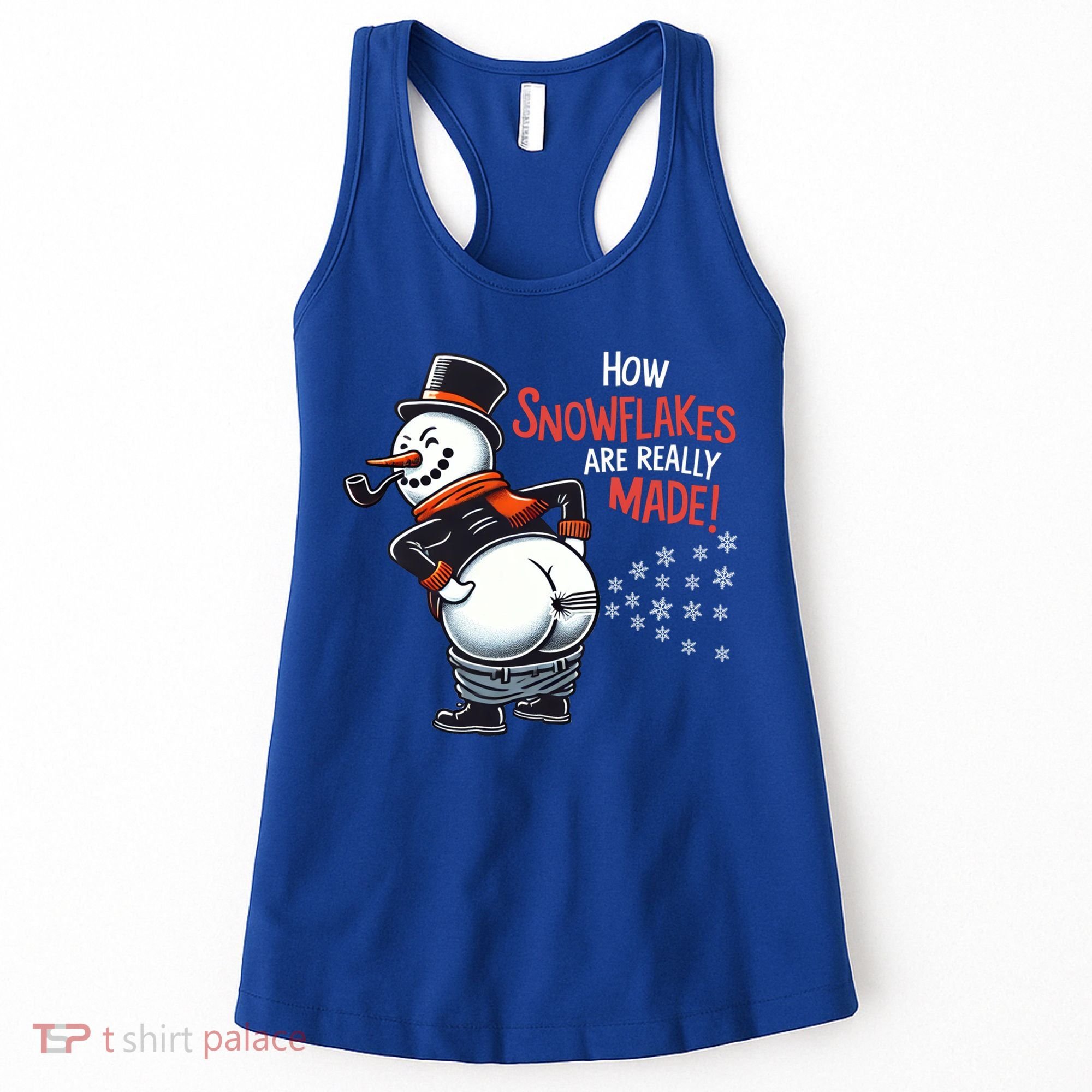 How Snowflakes Are Really Made Christmas Funny Snow Funny Gift Women's Tank Top