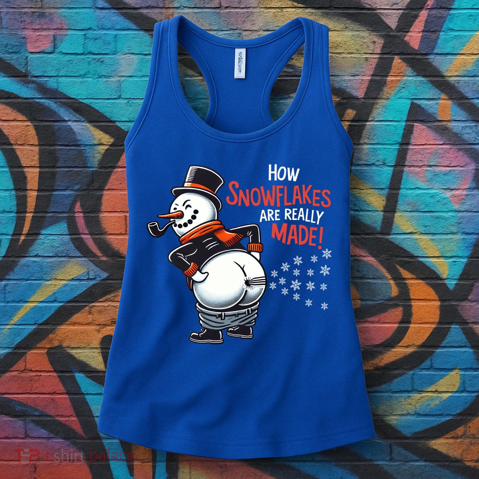 How Snowflakes Are Really Made Christmas Funny Snow Funny Gift Women's Tank Top