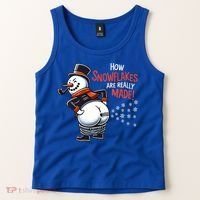 How Snowflakes Are Really Made Christmas Funny Snow Funny Gift Tank Top thumb 2