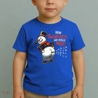 How Snowflakes Are Really Made Christmas Funny Snow Funny Gift Toddler T-Shirt thumb 2