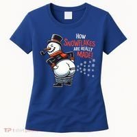 How Snowflakes Are Really Made Christmas Funny Snow Funny Gift Women's T-Shirt thumb 0