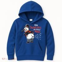 How Snowflakes Are Really Made Christmas Funny Snow Funny Gift Kids Hoodie thumb 0