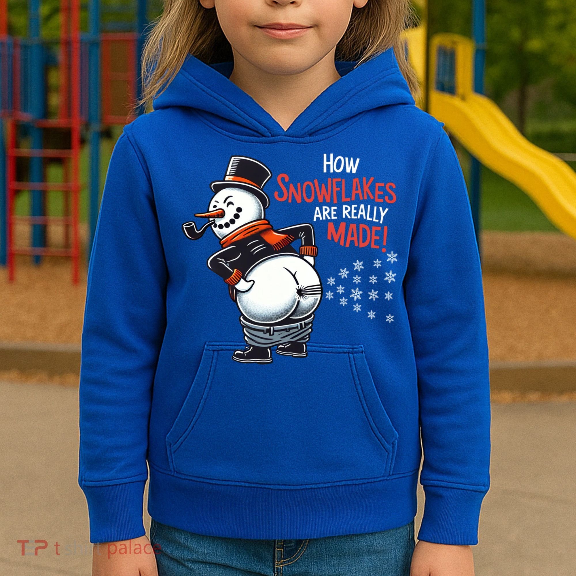 How Snowflakes Are Really Made Christmas Funny Snow Funny Gift Kids Hoodie